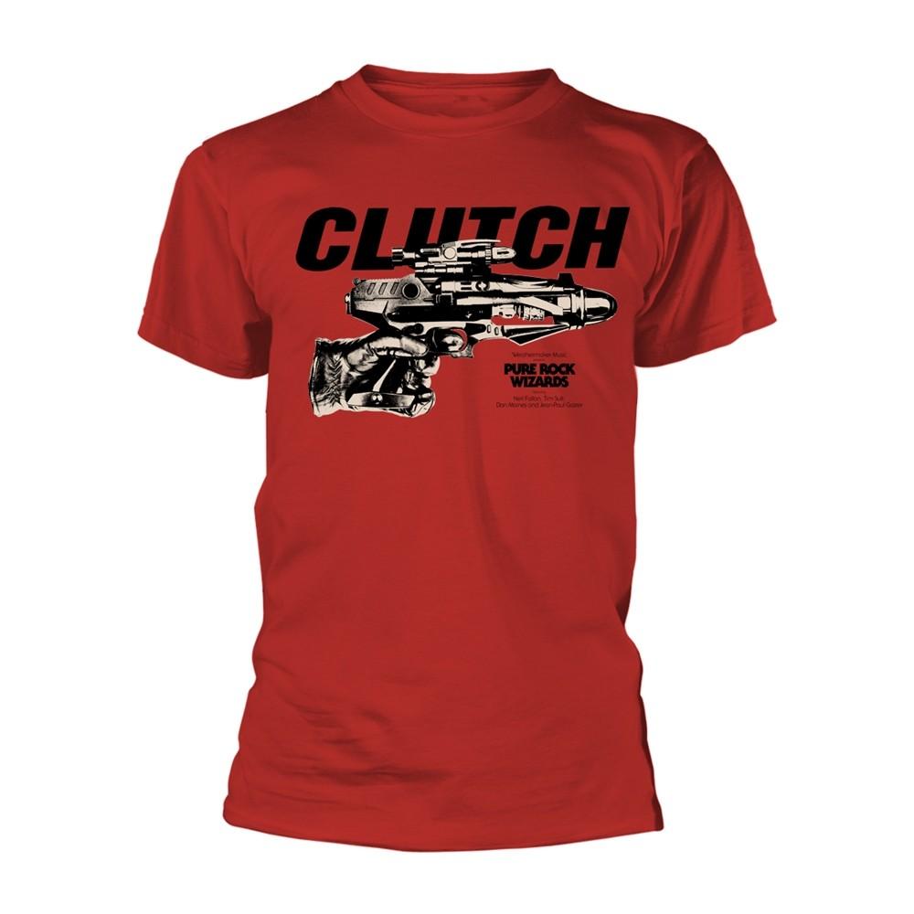 CLUTCH - PURE ROCK WIZARDS (RED) RED T-Shirt Small