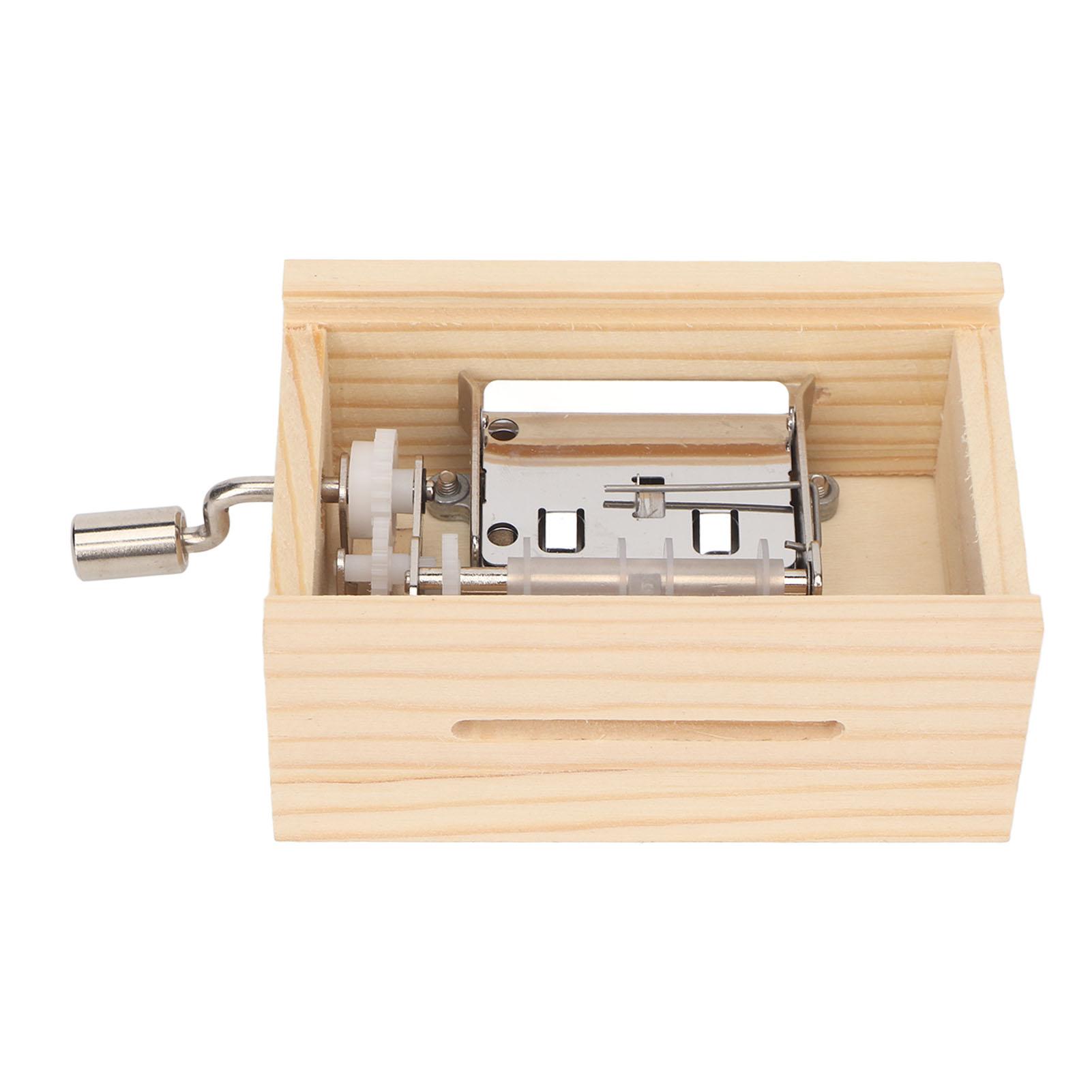 

Музыкальная шкатулка 15 нот ручной завод компактный ретро стиль привлекательный декоративный сосновое дерево металл музыкальная шкатулка