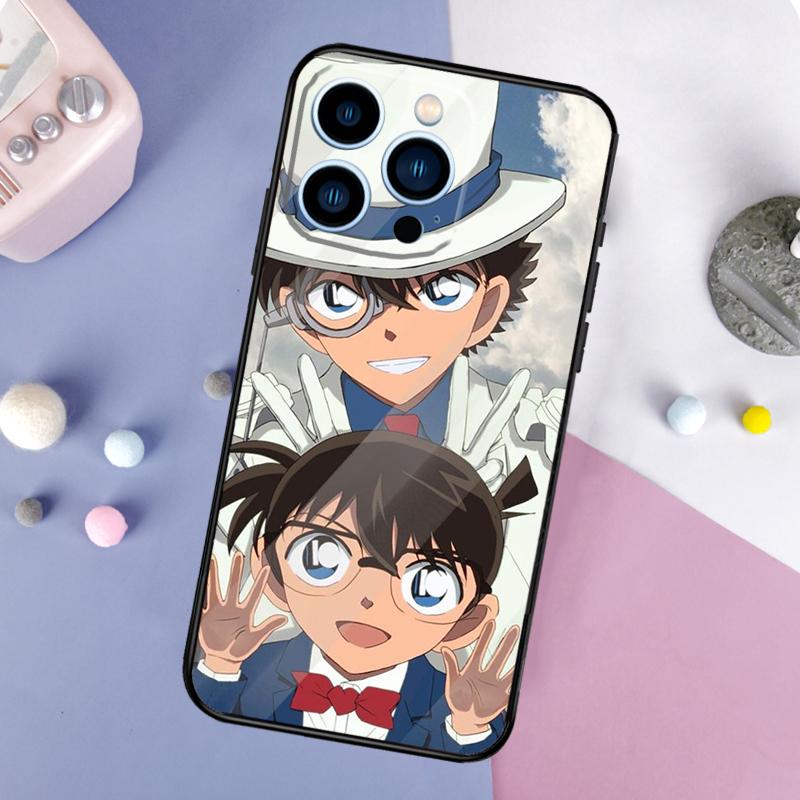 Detective Conan Case For iPhone 16 15 13 12 11 14 Pro Max Mini X XR XS Max Plus Bumper Back Cover