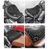 Motorcycle Gel Seat Cushion Cover 3D Honeycomb Shock-absorbing Breathable Comfortable Seat Cover for Pressure Relief