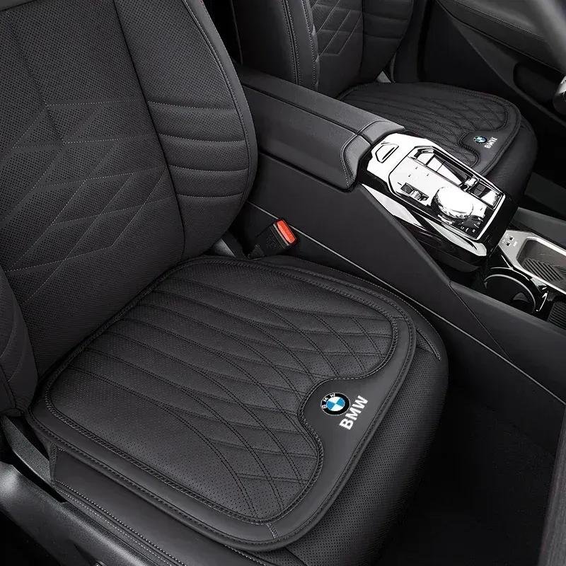-Car Seat Cover Leather Auto Seat Pad Driving Cushion Anti-Slip Mat For BMW X1 X2 X3 X4 X5 X6 X7 F31 F48 F01 E46 F10 E39 F34 F87