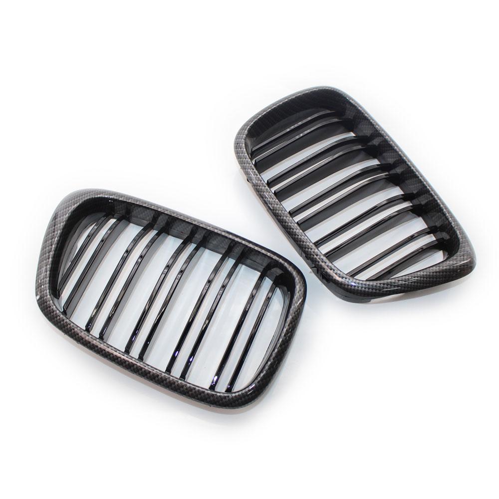 2pcs Style Car Front Black Wide Kidney Grille Grill for BMW E39 M5 series 1997 1998 1999 2000 2001 2002 2003 520i 525 530