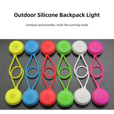 Outdoor Silicone Backpack Warning Light Mini Bicycle Light For Night Riding Easily Bicycle Safety Light Rear LED Taillight For Cycling