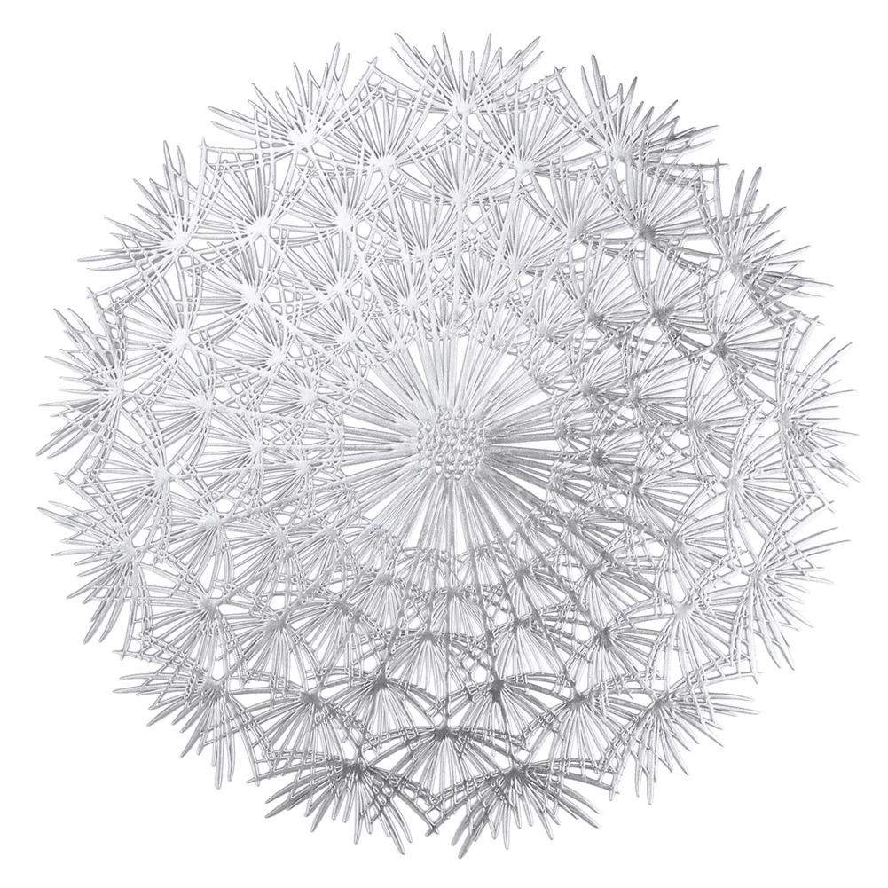 4Pc PVC Placemats Hollow Out Leaf Place Mats Washable Heat Resistant Vinyl Table Mats for Kitchen Dining Table Wedding Coasters