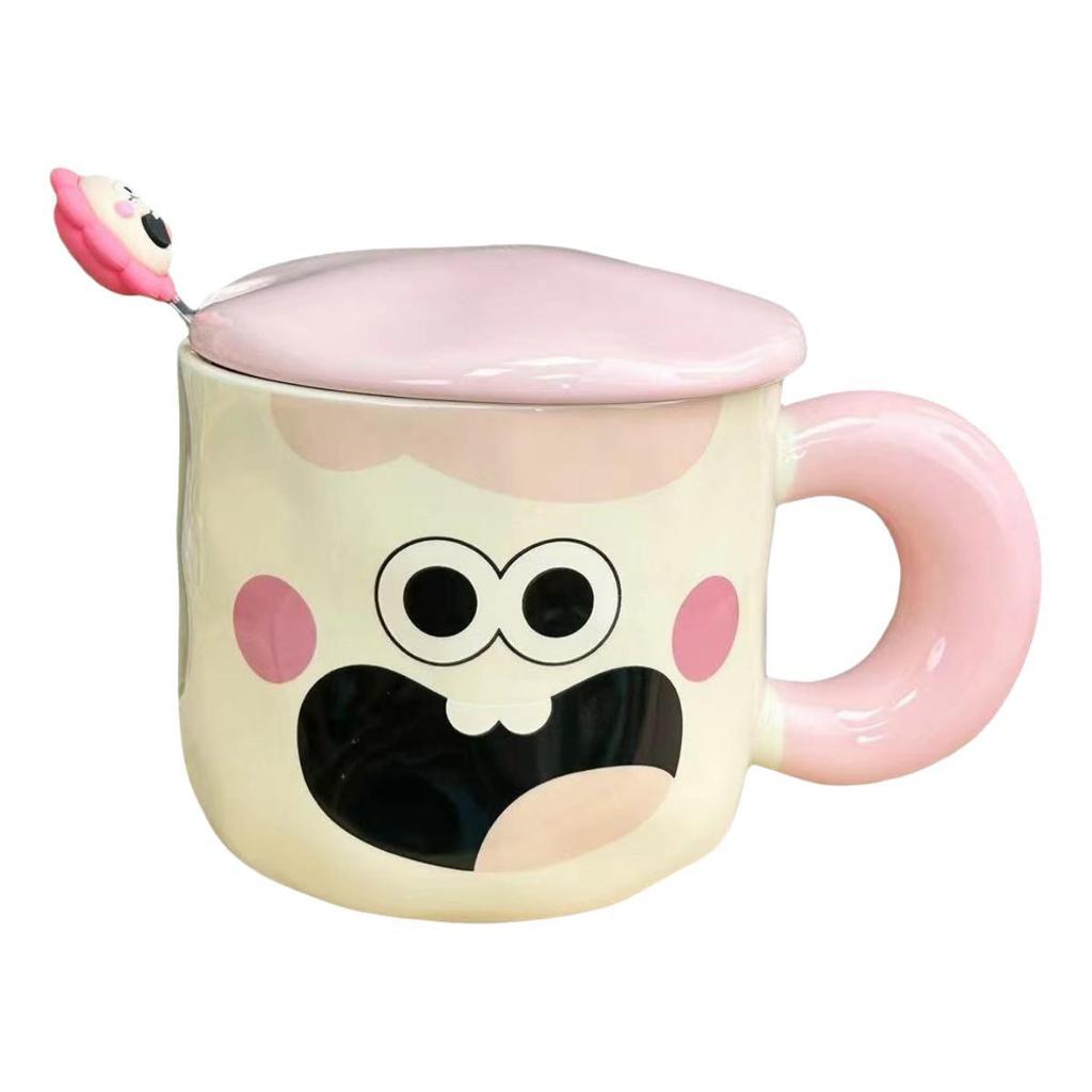 Cute and Cute Smiling Face Ceramic Cup Clown Funny Cute Water Cup Birthday Gift