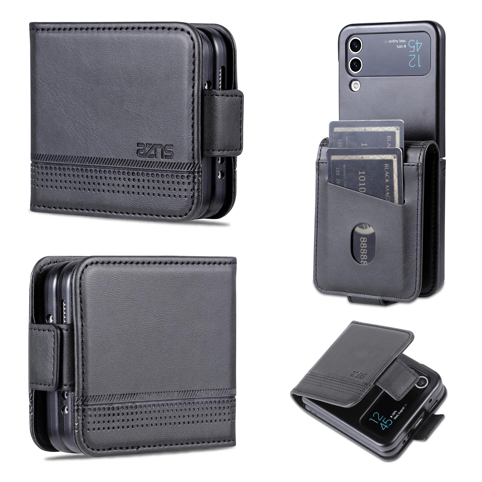 

Роскошный магнитный адсорбционный кожаный чехол для Samsung Galaxy Z Flip4 / Z Flip 4 5G Flip Cover Защитный чехол Fundas Coque