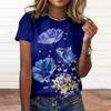 Roses Flower T Shirt Women 3D Floral Blossom Printed T-shirt Casaul Streetwear Tee Shirts Womens Clothing Oversize Short Sleeve