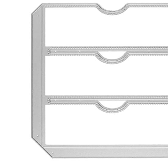 Embosser Template Suture Slot Pocket Pattern Eco-Friendly Carbon Steel Tag Pocket Collection Card Crafts Die for Card Making
