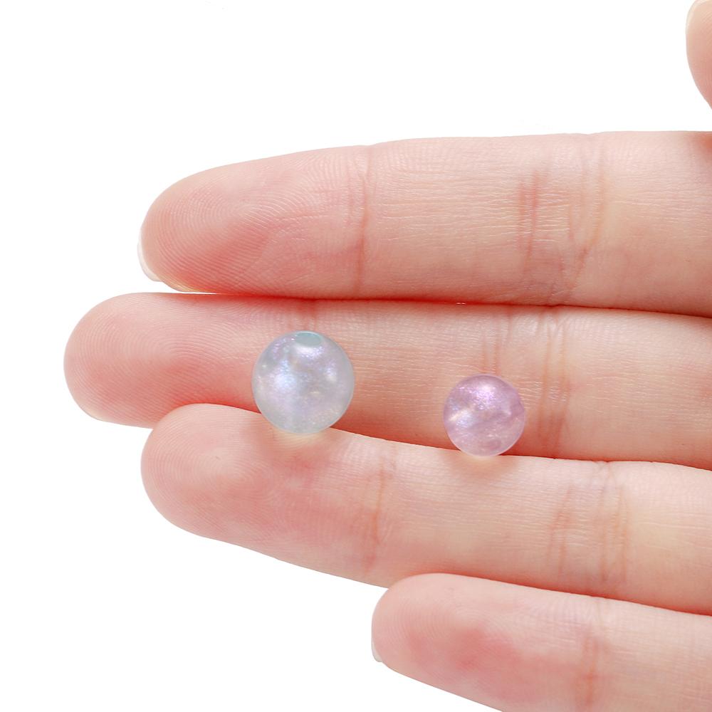 8mm 10mm Acrylic Spacer Beads Mermaid Round Shape Beads For Jewelry Making DIY Charms Bracelets Necklac Accessories