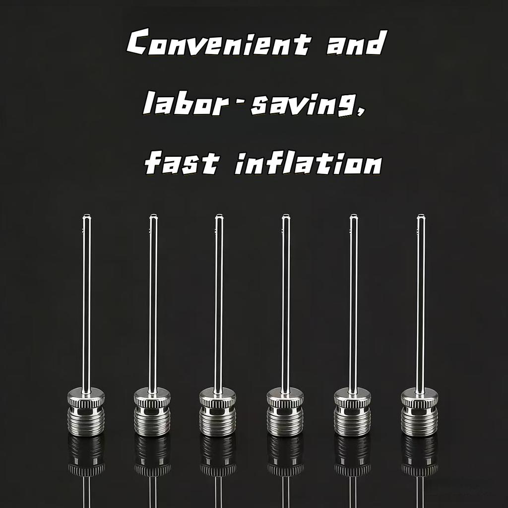 10/20/100Pcs Ball Air Needle Stainless Steel Pump Pin Basketball Inflating Pump Needle Football Inflatable Valve Adaptors Nozzle