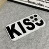 Personalized English Letters Kiss Phone Case For iPhone 17 16 Pro 15 14 Plus 13 12 11 Pro Max 16e 17 Air Shockproof Soft Cover