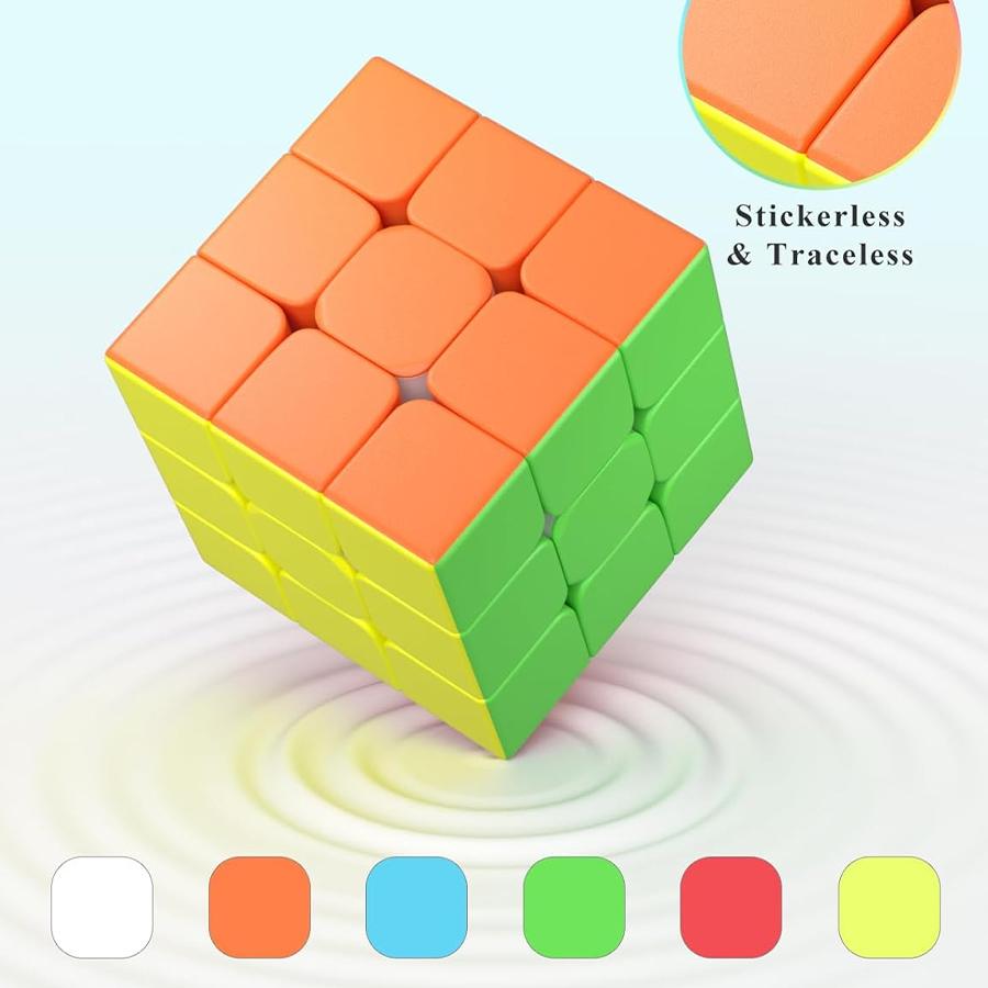 3x3 Speed Cube, MoYu, Stickerless Smooth, 3x3 Standard, Puzzle Toy