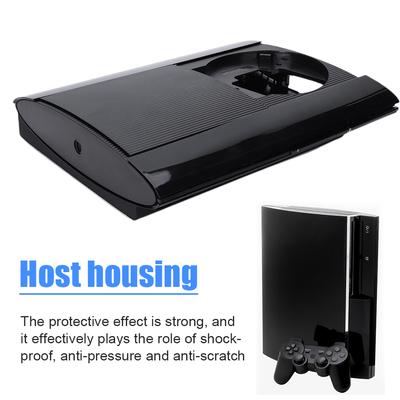 Complete Housing Shell Case Full Kit Gaming Accessories Black with Screws Console Faceplate Cover for PS3 Super Slim 4K 4000