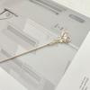 Exquisite Rhinestone Pearl Hair Sticks Sweet Hollow Heart Bow Crown Alloy Jewelry for Women Girls Fashion Party Hair Accessories