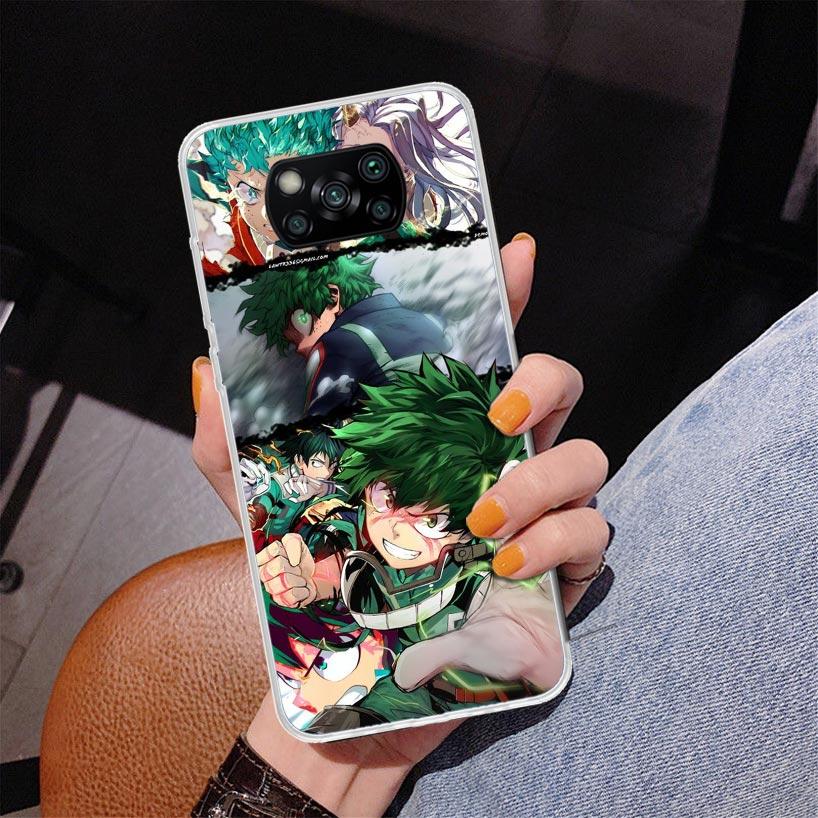 My Hero Izuku Deku Phone Case For Xiaomi Poco X7 X6 X5 Pro F7 Ultra Redmi 15C 15 13C 13 12C 12 10 10A 10C 9 9A 9C 9T Cover Poco