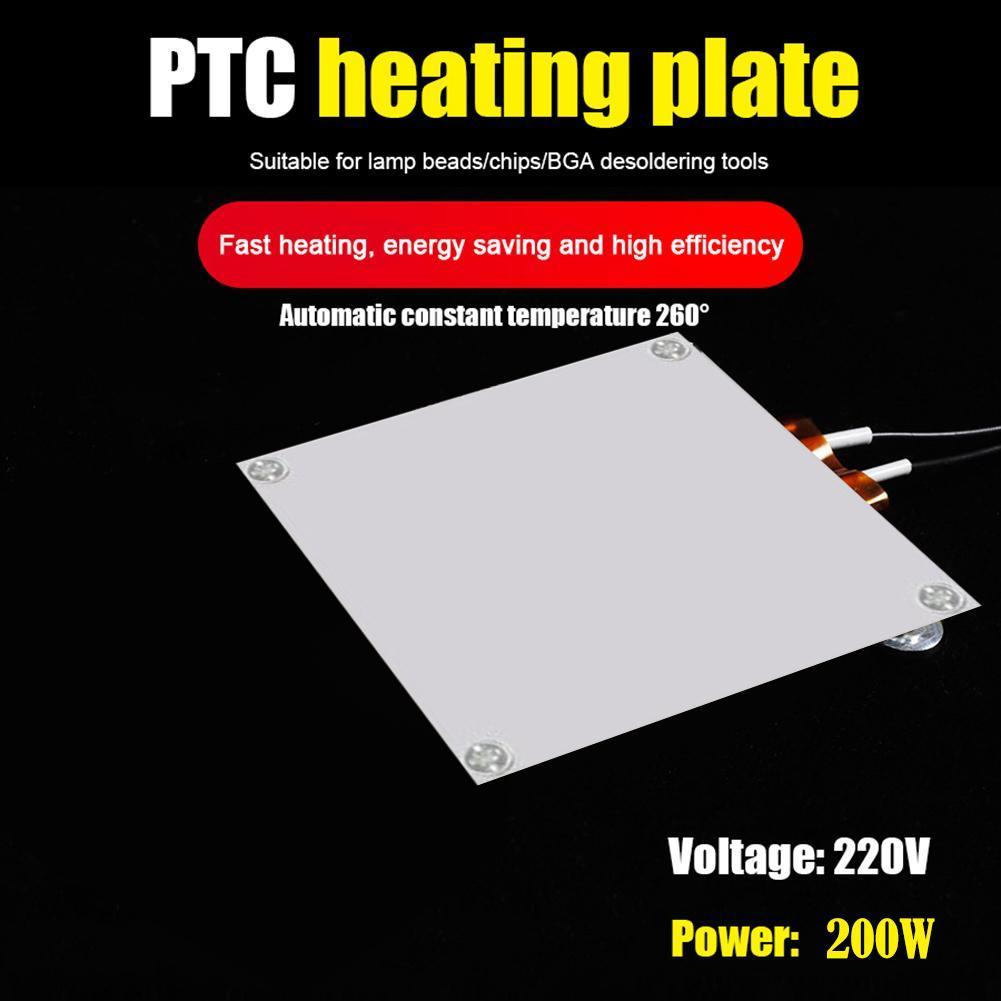 5-1 Peças 200/300/400W Placa de Aquecimento PTC Placa Divisora de Esferas de Solda BGA 220/110V Estação de Dessoldagem Removedora de LED BGA