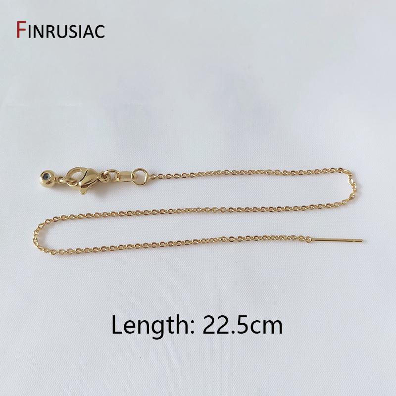 

Fashion High Quality Real Gold Plated Adjustable Necklace / Bracelet Thin Chain Wholesale, DIY Jewelry Making Chain 1 piece