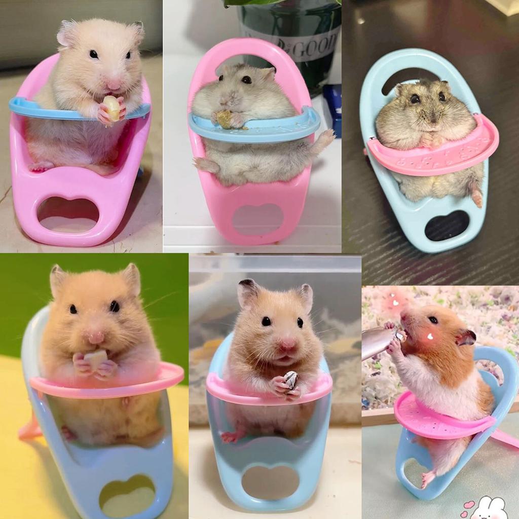 Hamster Dining Table Chair Random Color Adorable Pet Video Prop Suitable for a Fun and Comfortable Feeding Experience
