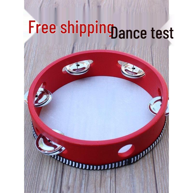 Little Guli Red Performance Tambourine for Drummers and Shaker Players - Available in Small and Large Sizes