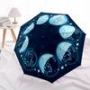 1pc Moon Cat Automatic Open/close Folding Compact Umbrella, 8-Rib Sturdy Canopy, Lightweight Portable, Everyday Use, Gift, Outdoor Umbrella, Travel Es