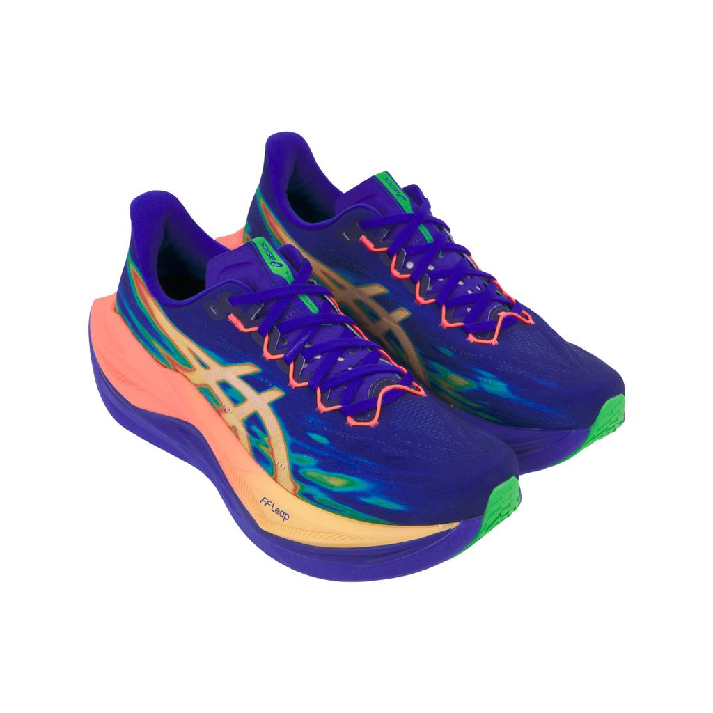 Asics Superblast 3 Pohodlný střih Odpružení s návratností Prodyšná podpora Běžecké boty Unisex teniska Modrá Světle oranžová 1013A177-400