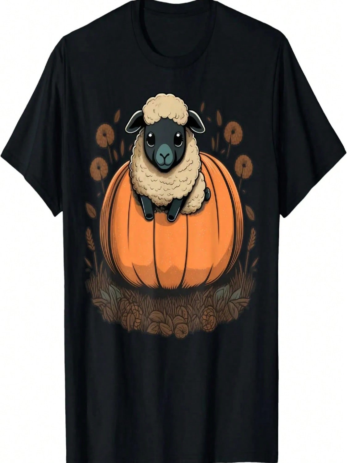 Pumpkin Sheep Costume On Sheep Halloween T-Shirt S разноцветный
