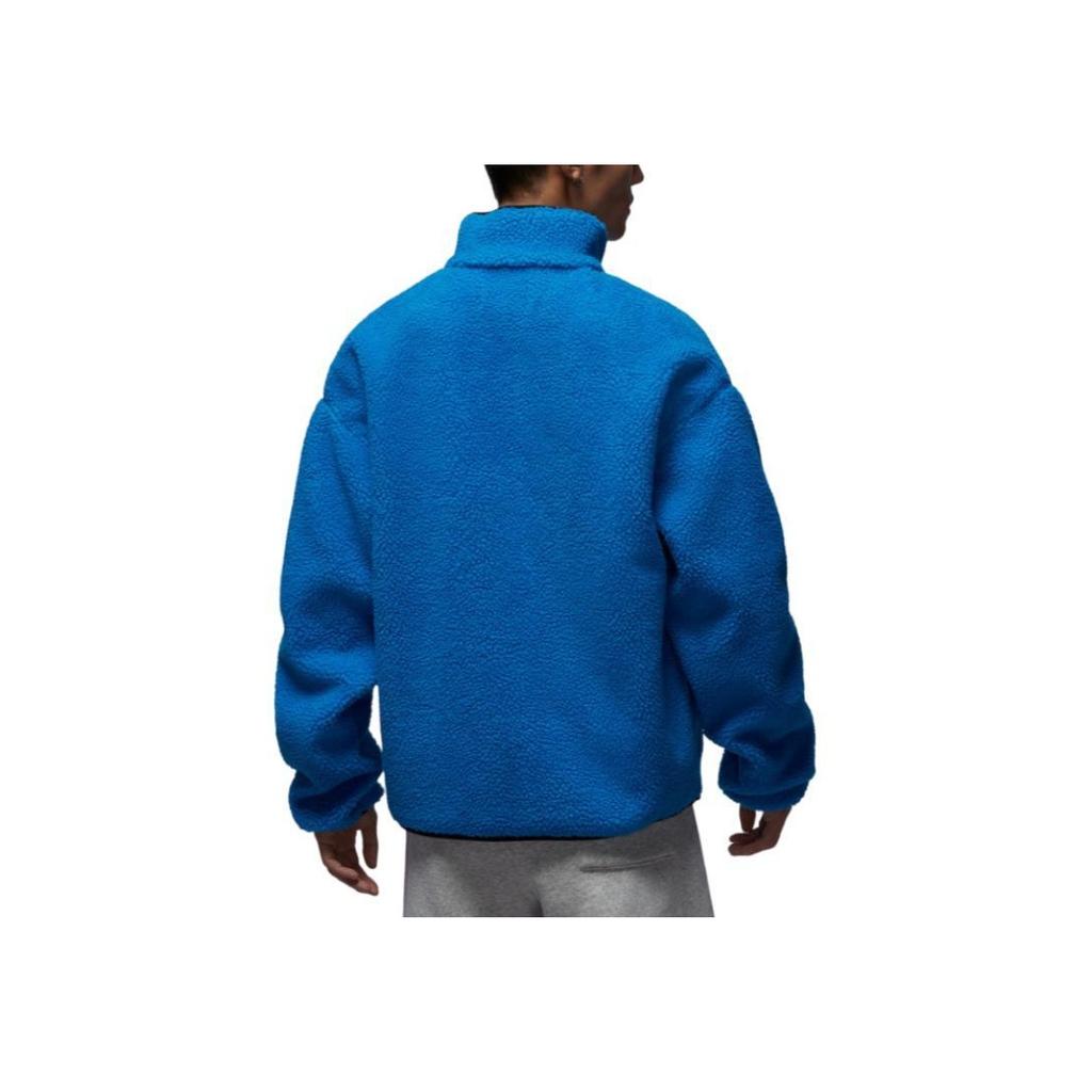 Nike Stand Collar Sports Zip Long Sleeve Faux Lamb Fleece Jacket Men Jacket HV0779-406