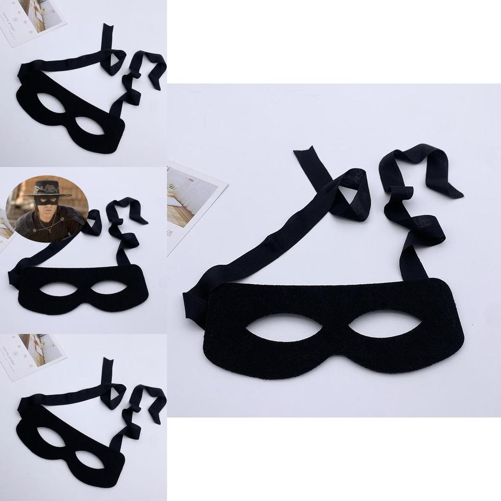 Halloween Zorro Mask Eyepatch Cosplay Costume Accessory For Party And Costume Enthusiasts