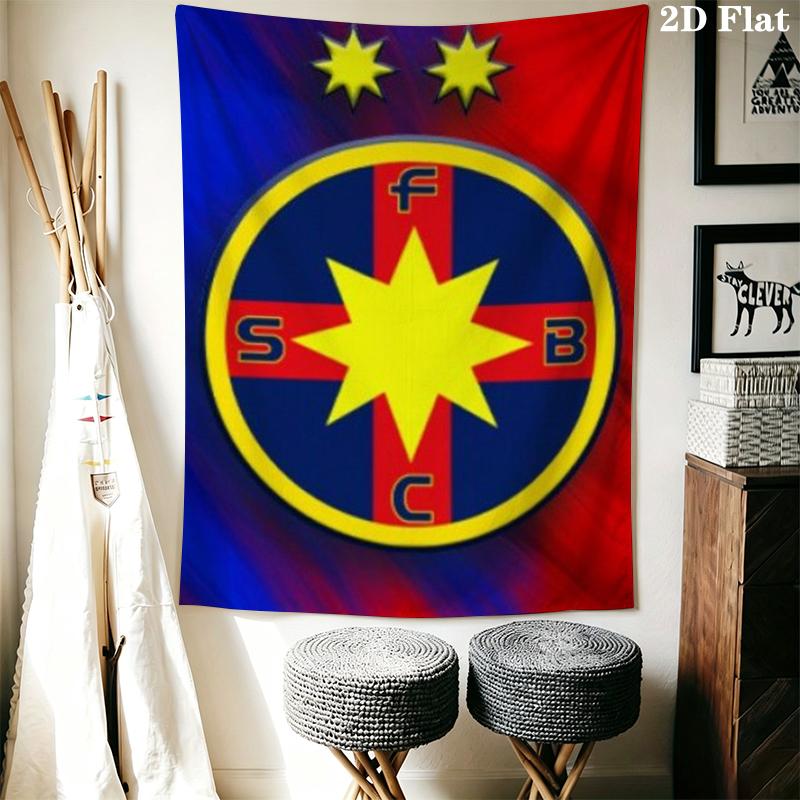 fcsb steaua Wall Tapestry Aesthetic Wall Hanging Printed Fabric Blanket Decorative Tapestries for Bedroom Living Room Home Decor