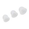 15pcs Hearing Amplifier Eartip 2 Layers Detachable Silicone Hearing Amplifier Accessories S M L White Transparent