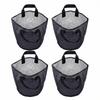4PCS Mesh Aquatic Pond Plant Baskets PVC Reusable Pond Planting Bags with Handles for Garden Bog Plant