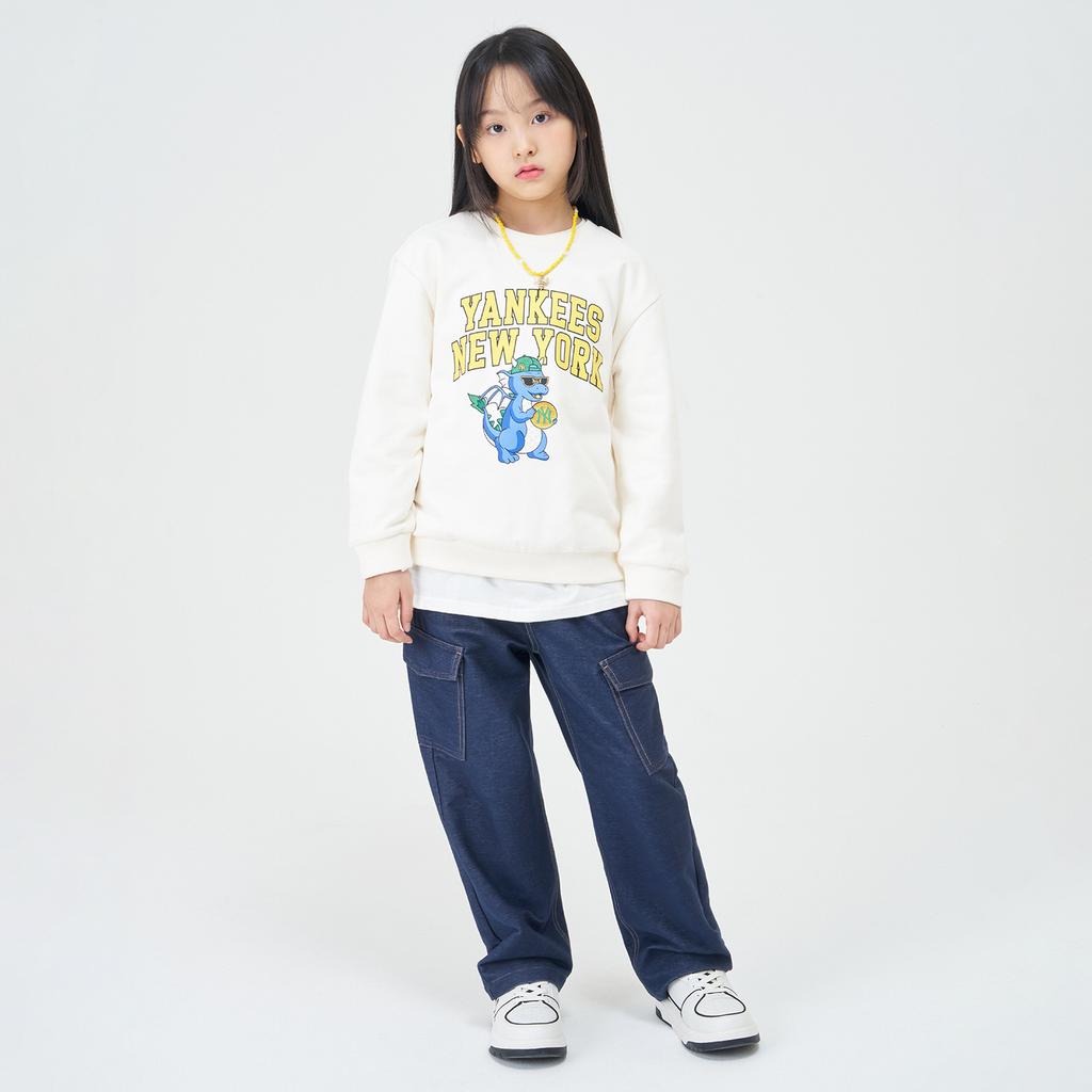 New MLB Sweatshirt New York Yankees Year Of The Dragon Limited Edition Collection SS24 Cream Kids' 7AMTDN141-50CRS