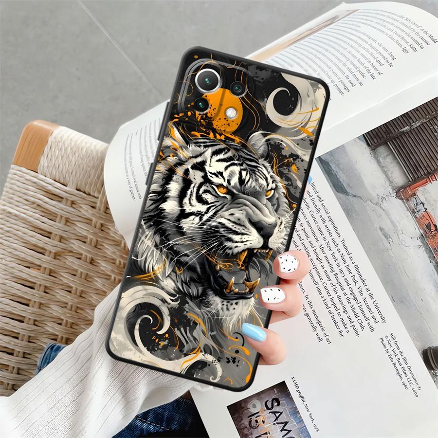 Cool Silver Tiger Funda Phone Cover Case for Xiaomi Mi 11T 12T Pro 12 10T 13 Lite 14 12X 11