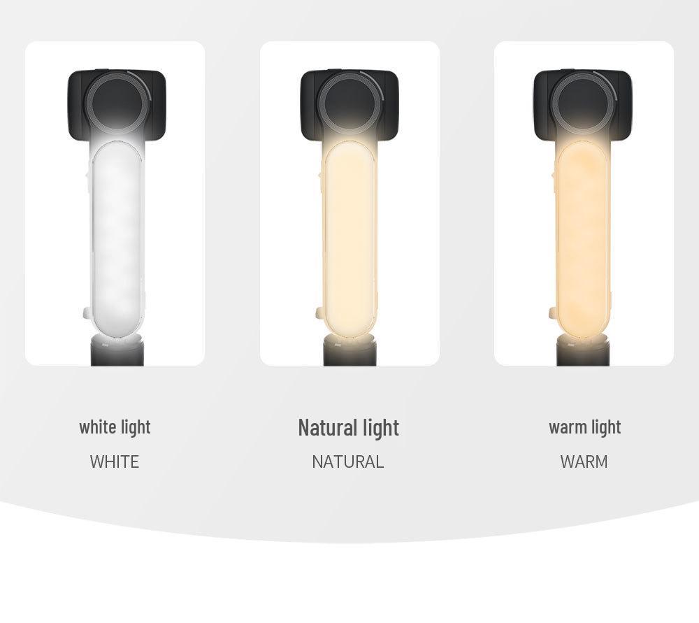 L09 Bluetooth Selfie Stick: Handheld Stabilizer with Fill Light, Anti-Shake Vlog Gimbal, Single-Axis Mini Steady Cam