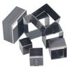 7PCS 7 Sizes Die Punch Cutter Set Square Shape Hollow Cutter Kit  for DIY Leather Craft