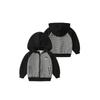 Children's Patchwork Sweatshirt Jacket Spring and Autumn Boys' Clothing Zipper Hoodie Top Baby Boy Striped Long-Sleeved Clothes