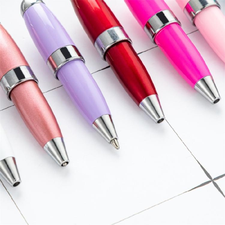 6x 1.0mm Writing Pen Beadable Ballpoint Pen Creative DIY Beaded Pen for Student
