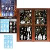 Christmas Snowflake Reindeer Window Sticker With Static Glass Decals For Holiday Decor