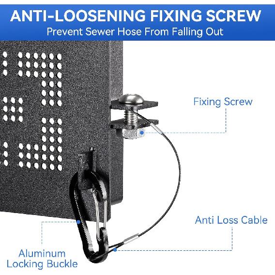 Aluminum RV Bumper End Cap 2 Pack, 4-Inch Rv Bumper Cap With Vent Holes, Rv Sewer Hose End Caps With Standard Trailer Travel Motorhome Square Bumpers