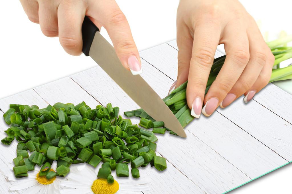 Glass Plate Cutting Board 52X40 Flowers