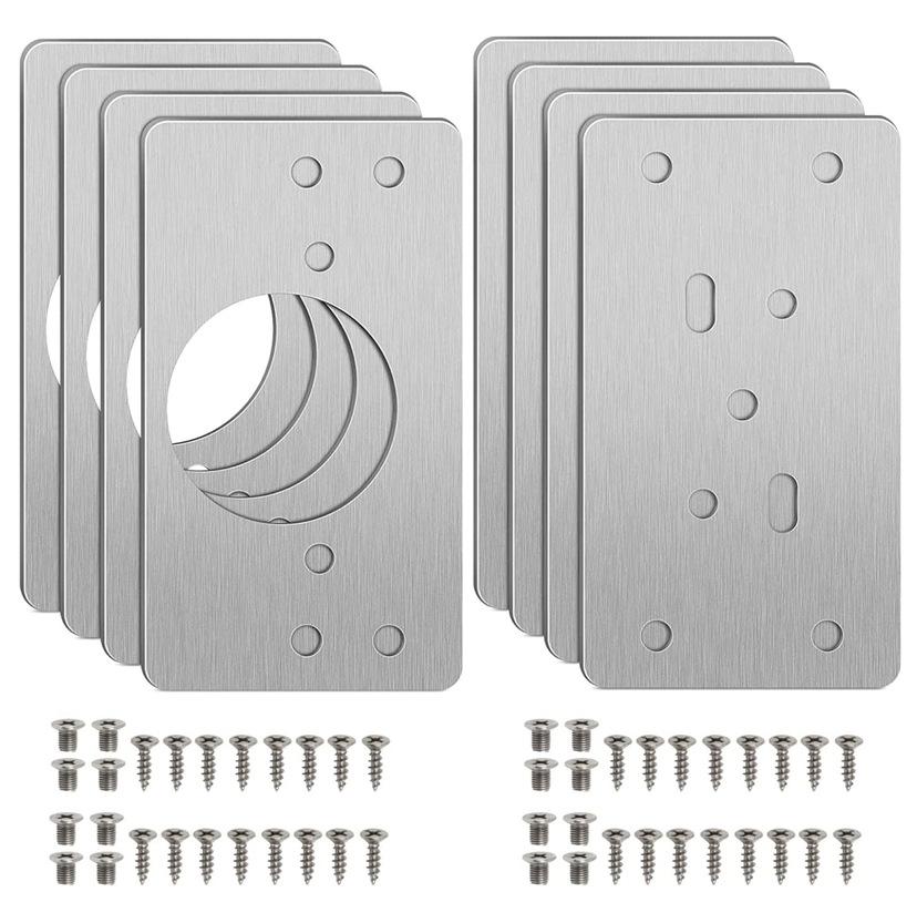Stainless Steel Cabinet Door Hinge Repair Plate