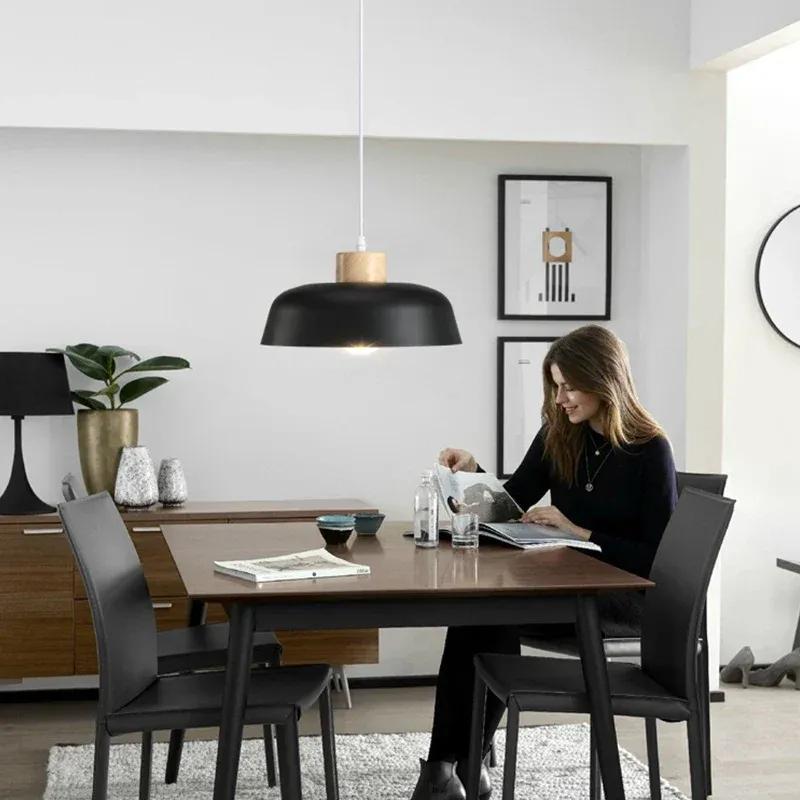 Nordic Style Pendant Lights Restaurant Kitchen Bar Study Bedroom Minimalist Modern Creative Personalized LED Chandelier Hot