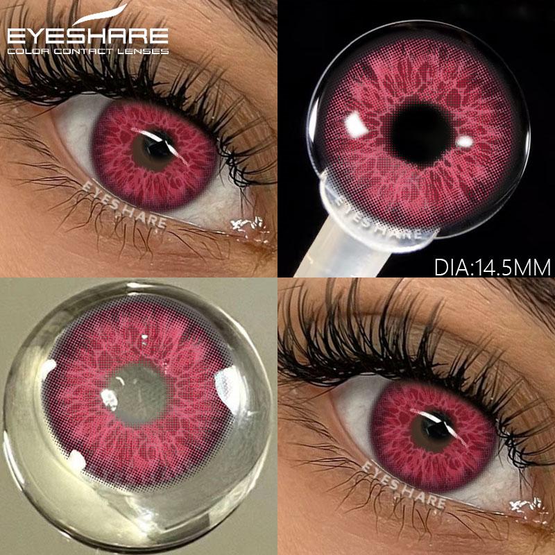 Natural Color Contacts Lenses for Eyes 1 Pair Colorful Beautiful Pupil Blue Colored Lenses Brown Eyes Contact