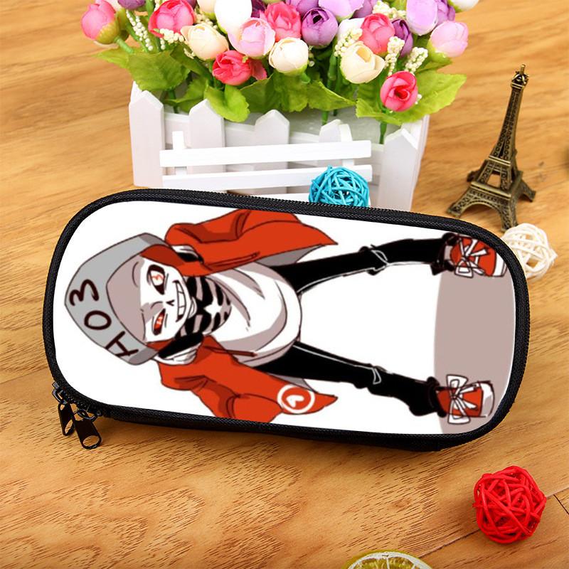 Undertale Pencil Case Large Capacity Nylon Organizer For Students And Artists
