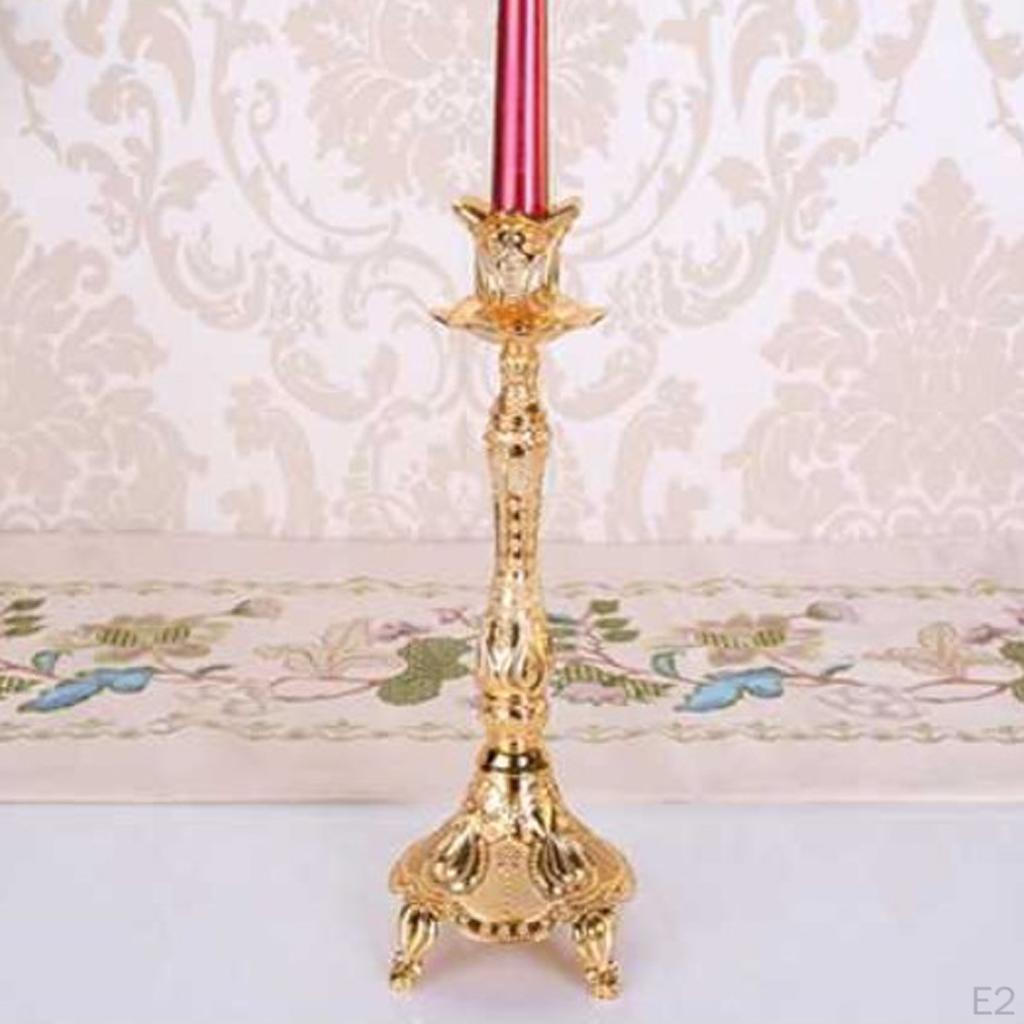 Metal Vintage Tea Light Candle Holder Candlestick Wedding Table Dining Decoration Ornament
