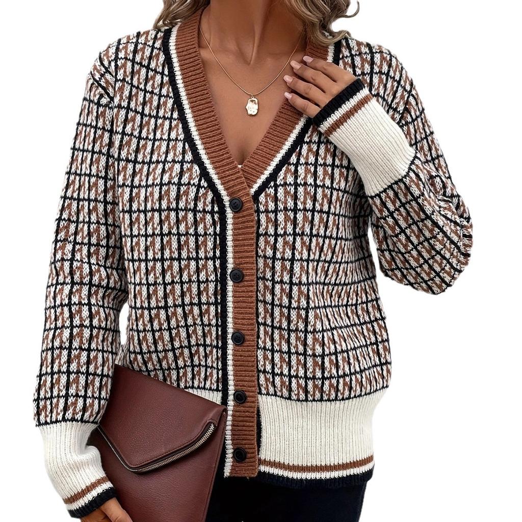 Knitted Cardigan Sweater Women's Coat Women's Clothing Spring, Autumn and Winter