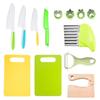 46-Piece Children's Safe Kitchen Set: Plastic Fruit & Vegetable Knives with Embossing Molds and Baby Food Tools. Multiple Styles Available.