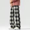 Ge Di Jie Men's and Women's Trendy Plaid Loose Straight Tube Hanging Wide Leg Casual Pants