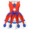 94258 Kinderen Meisjes Lily Liefdesvlechten Clown Print Prinses Casual Strik Jurk
