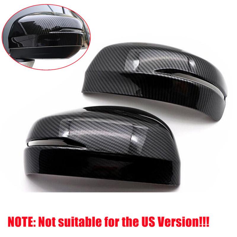 For Honda Odyssey 2015- Car Rearview Side Mirror Cover Wing Cap Door Exterior Housing Shell Adhesive Trim ABS Carbon